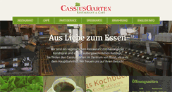 Desktop Screenshot of cassiusgarten.de